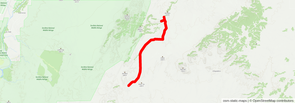 Southwestern Horseshoe Trail stage 149 Map