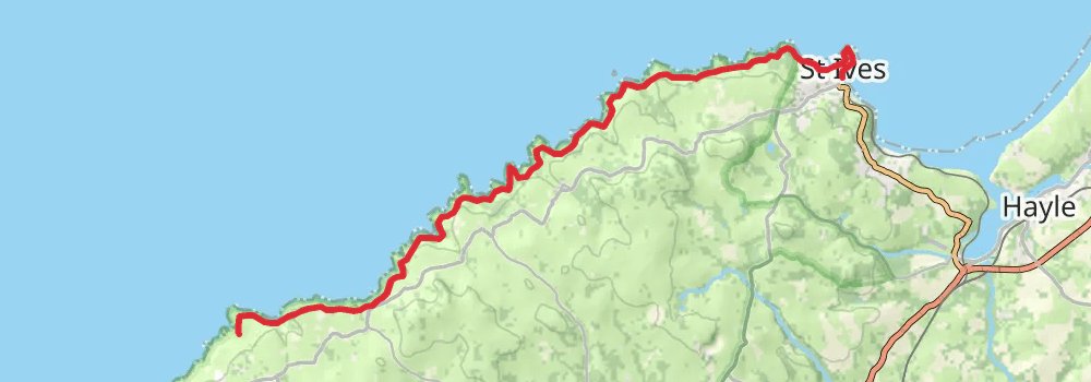South West Coast Path stage 21 Map