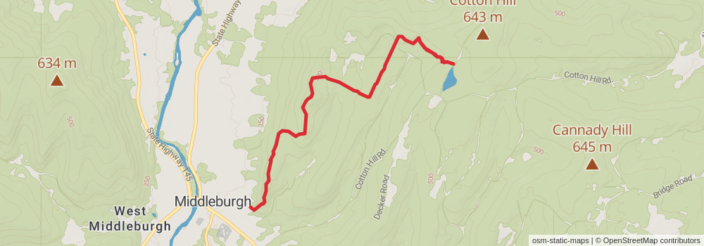 Middleburgh - Schoharie County Long Path stage 2 Map
