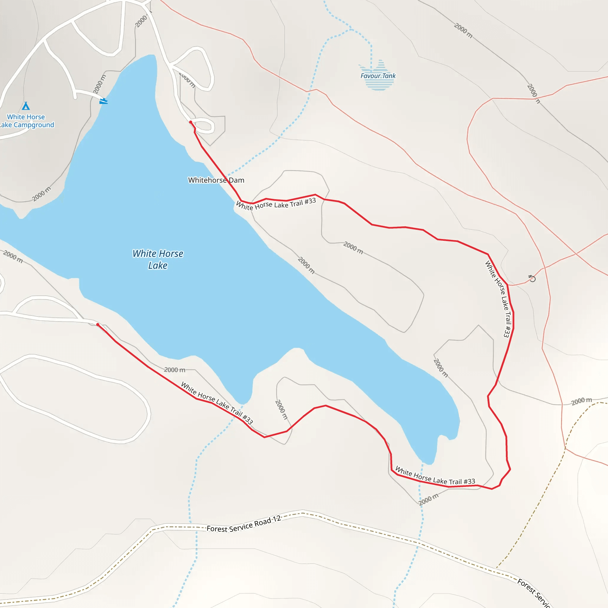 Whitehorse Trail mobile static map