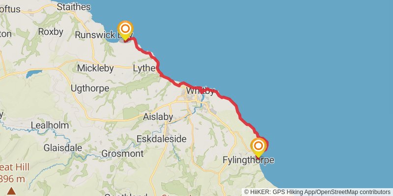 Middleton in Teesdale to Harwich Walk stage 9 Map