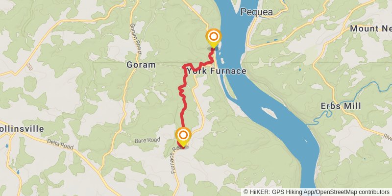 Mason - Dixon Trail alt 1 Map