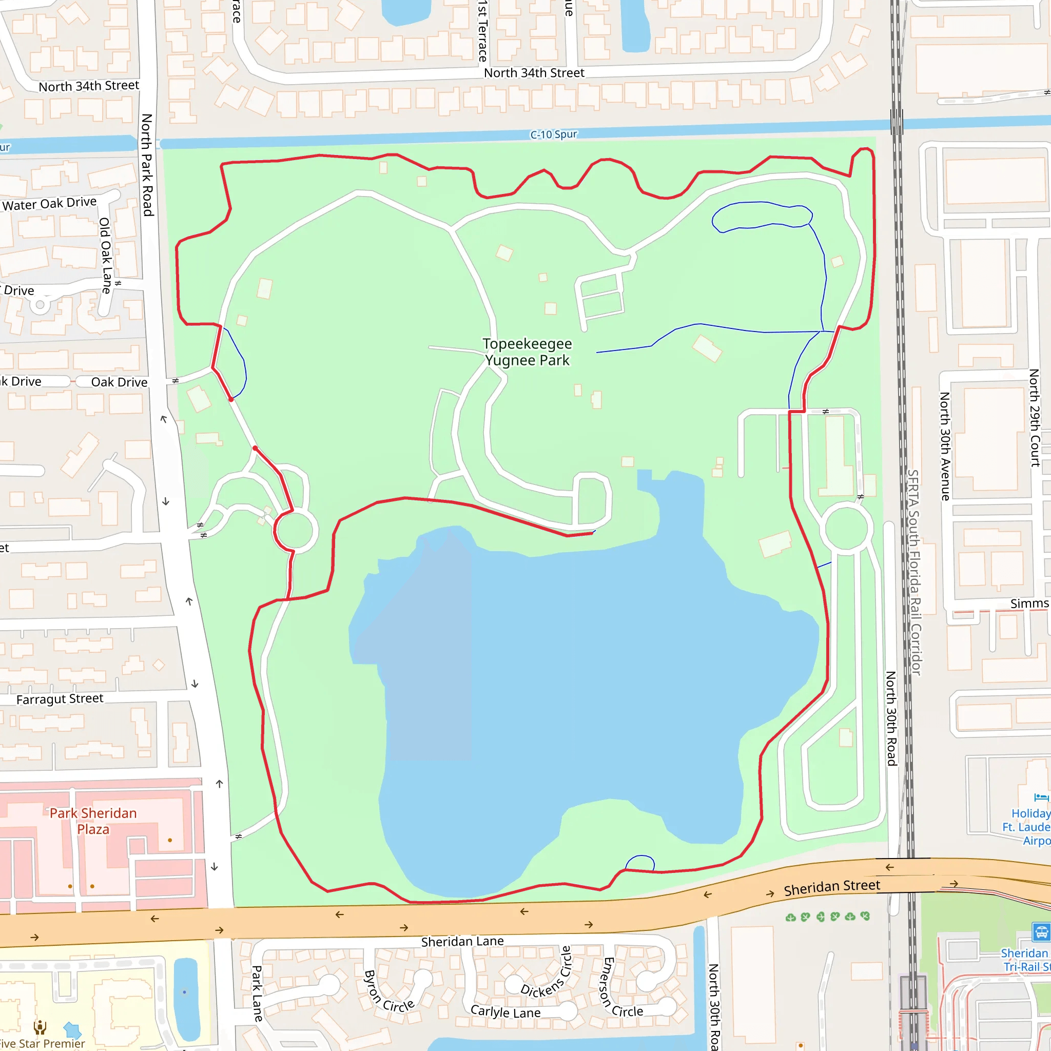 Topeekeegee Yugnee Park Loop mobile static map