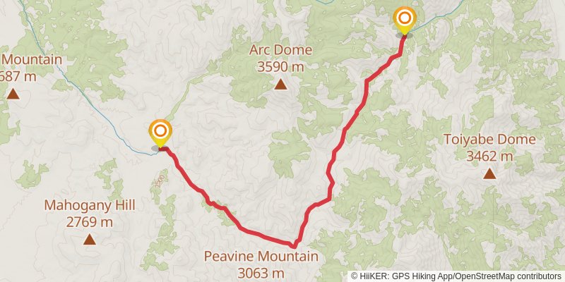 American Discovery Trail North Route stage 339 Map