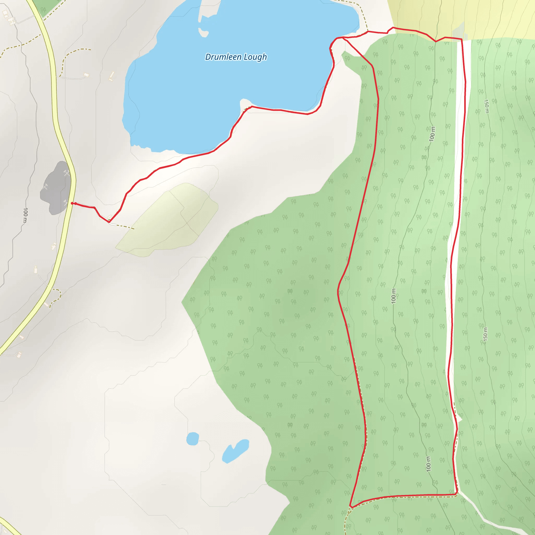 Drumleen Trail mobile static map