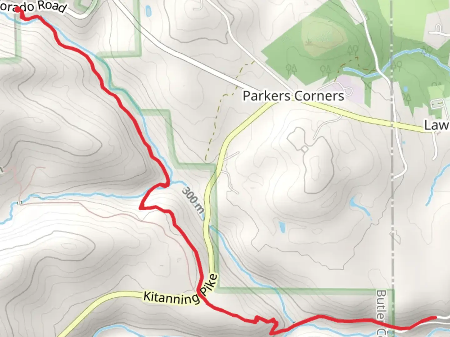 An image depicting the trail Bear Creek via NCT and its surrounding area.