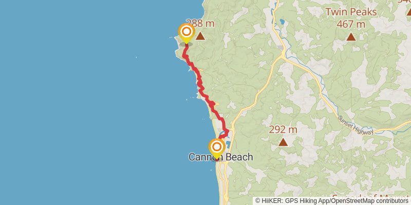 Oregon Coast Trail stage 3 Map