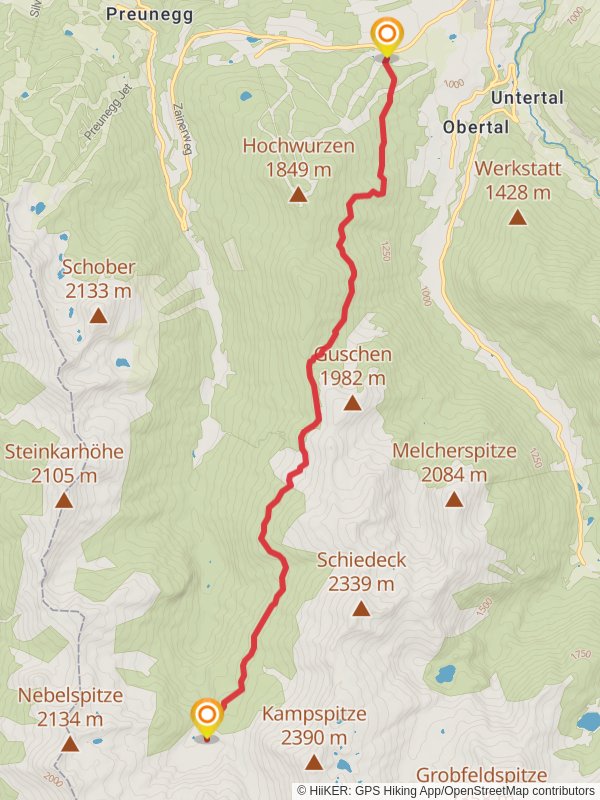 Laubschachen Trail mobile static map