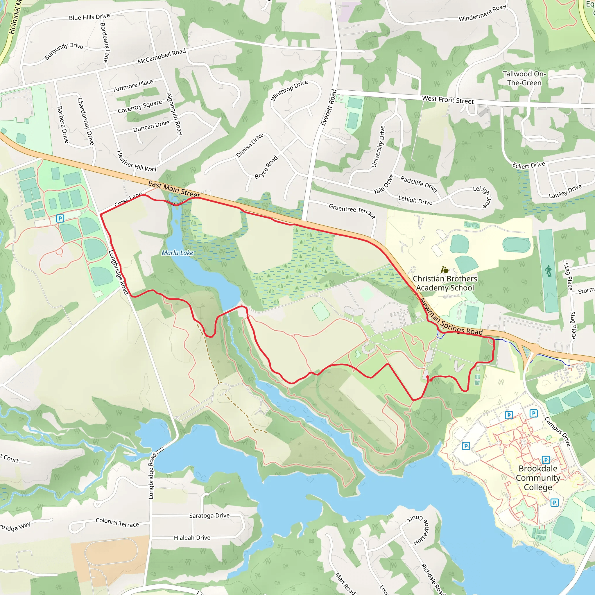 Marlu Lake Loop mobile static map