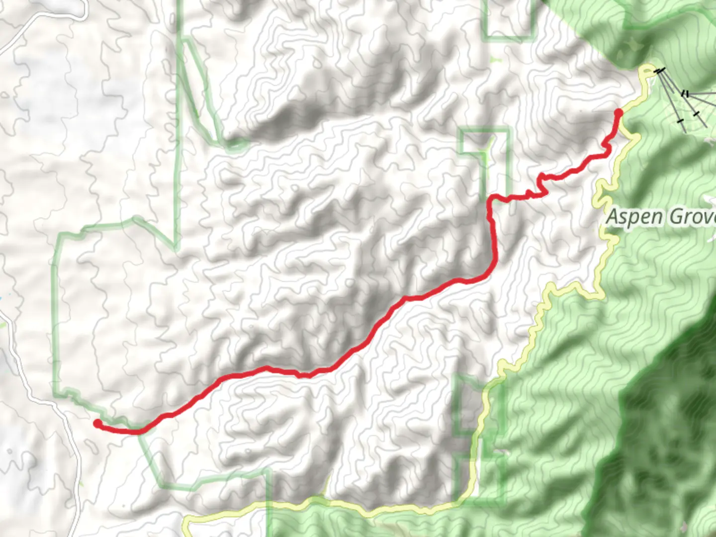 An image depicting the trail Teseque Creek - Winsor Trail and its surrounding area.