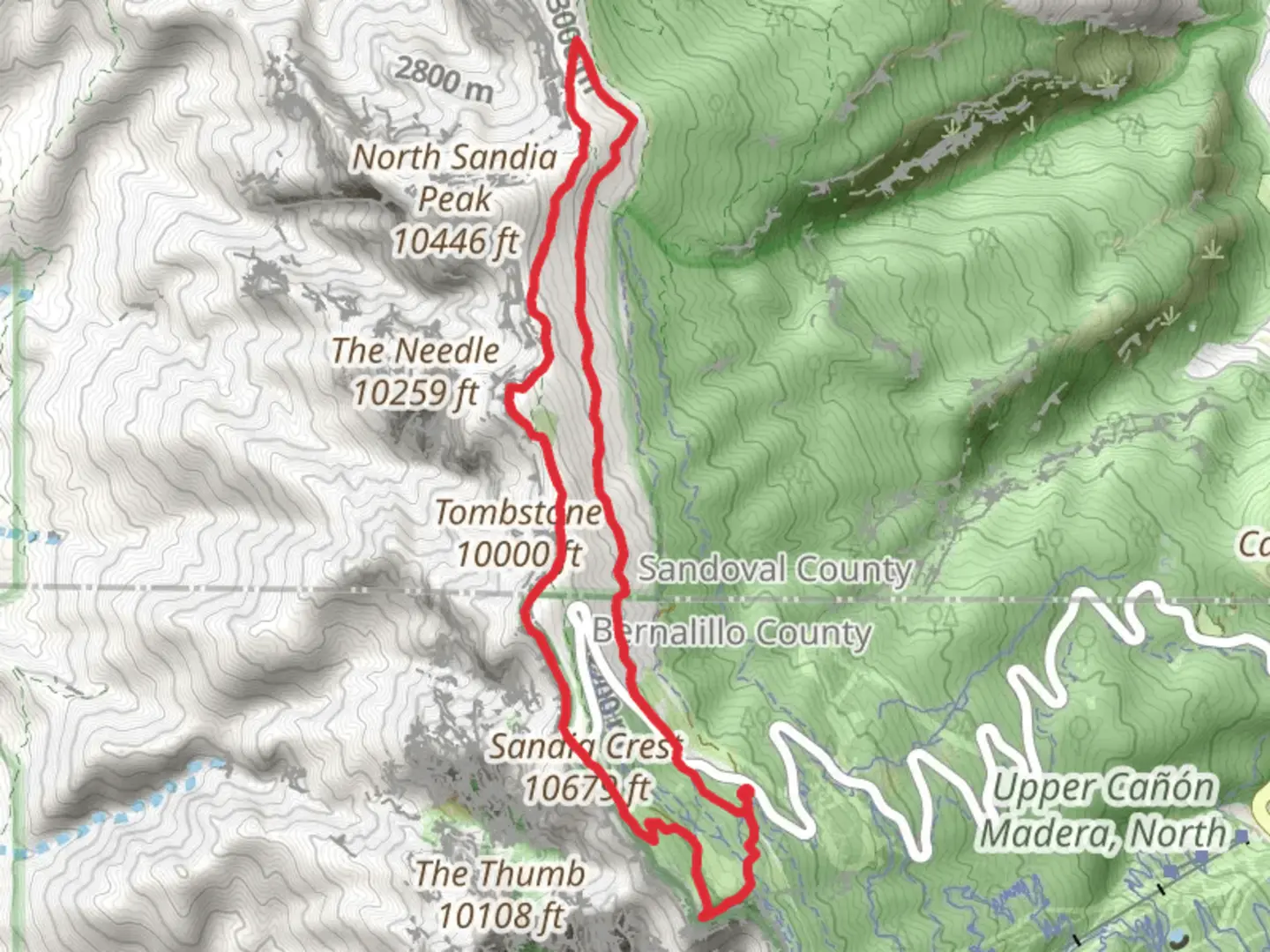 An image depicting the trail Switchback Trail and South Crest Trail and its surrounding area.