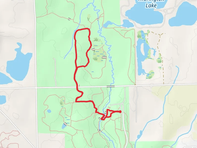 Inwood Rustic Trails -Orange, Blue and Pink Trails and Habitat Trail Loop