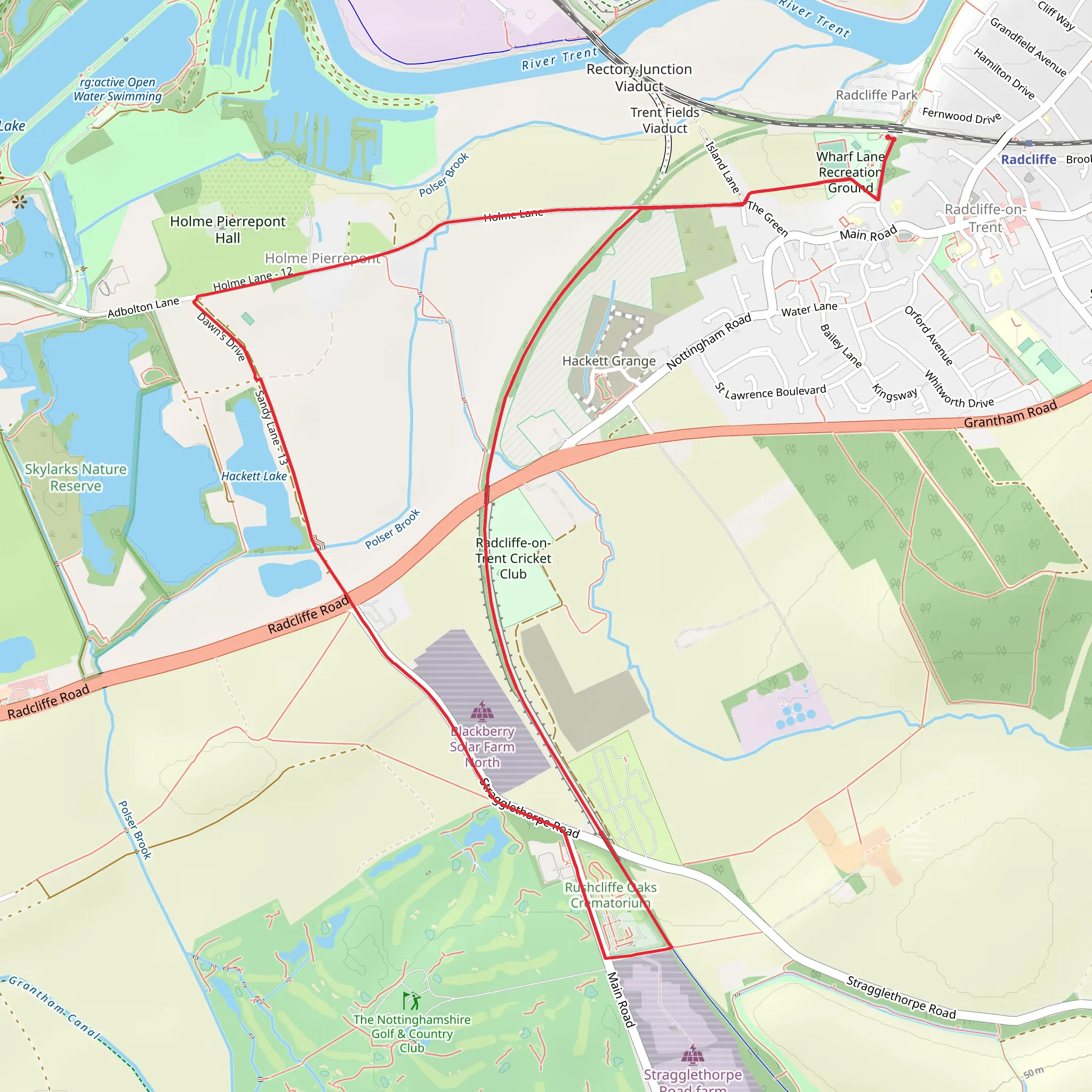Holme Pierrepont Country Park mobile static map