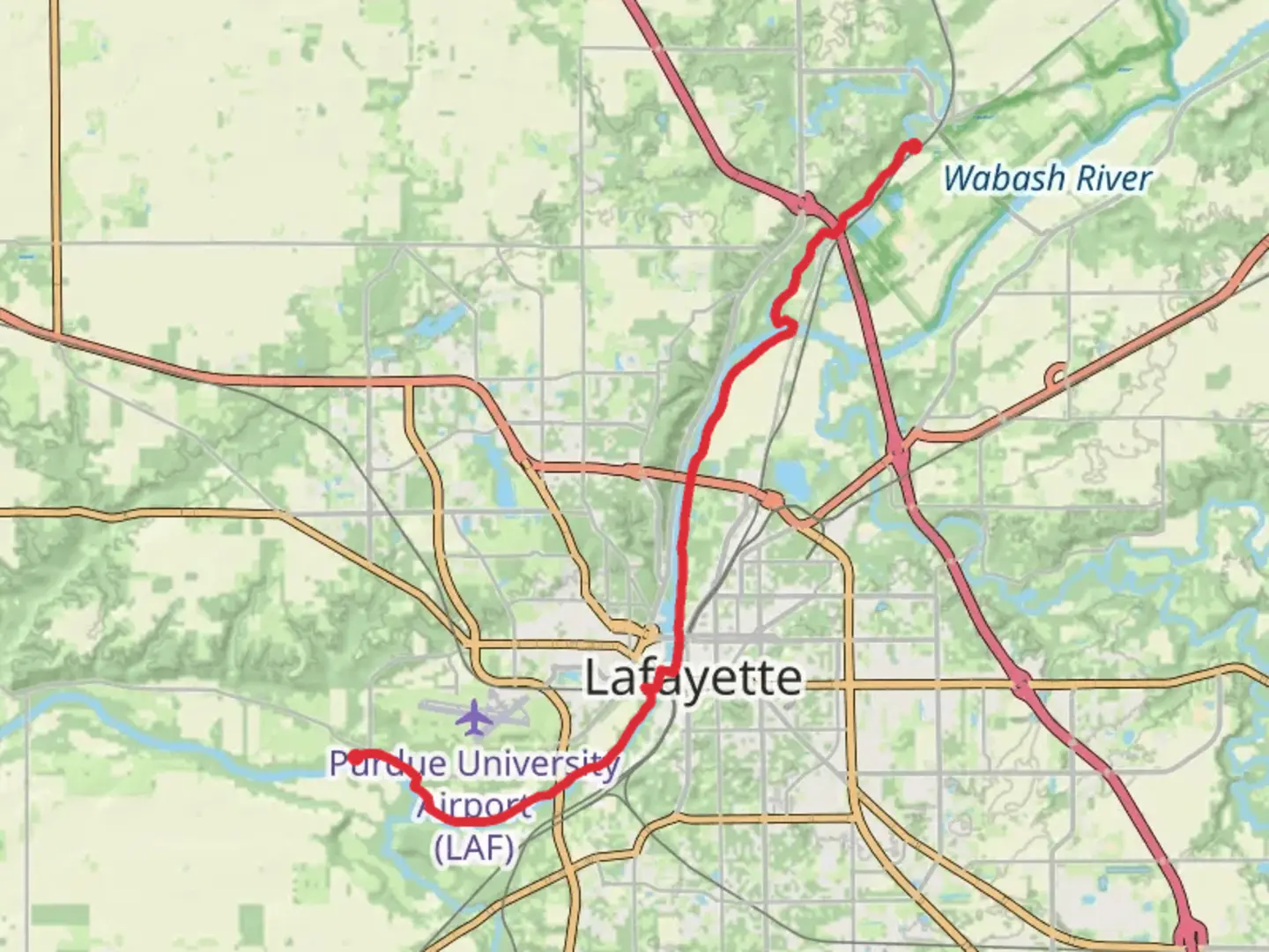 An image depicting the trail Wabash Heritage Trail and its surrounding area.