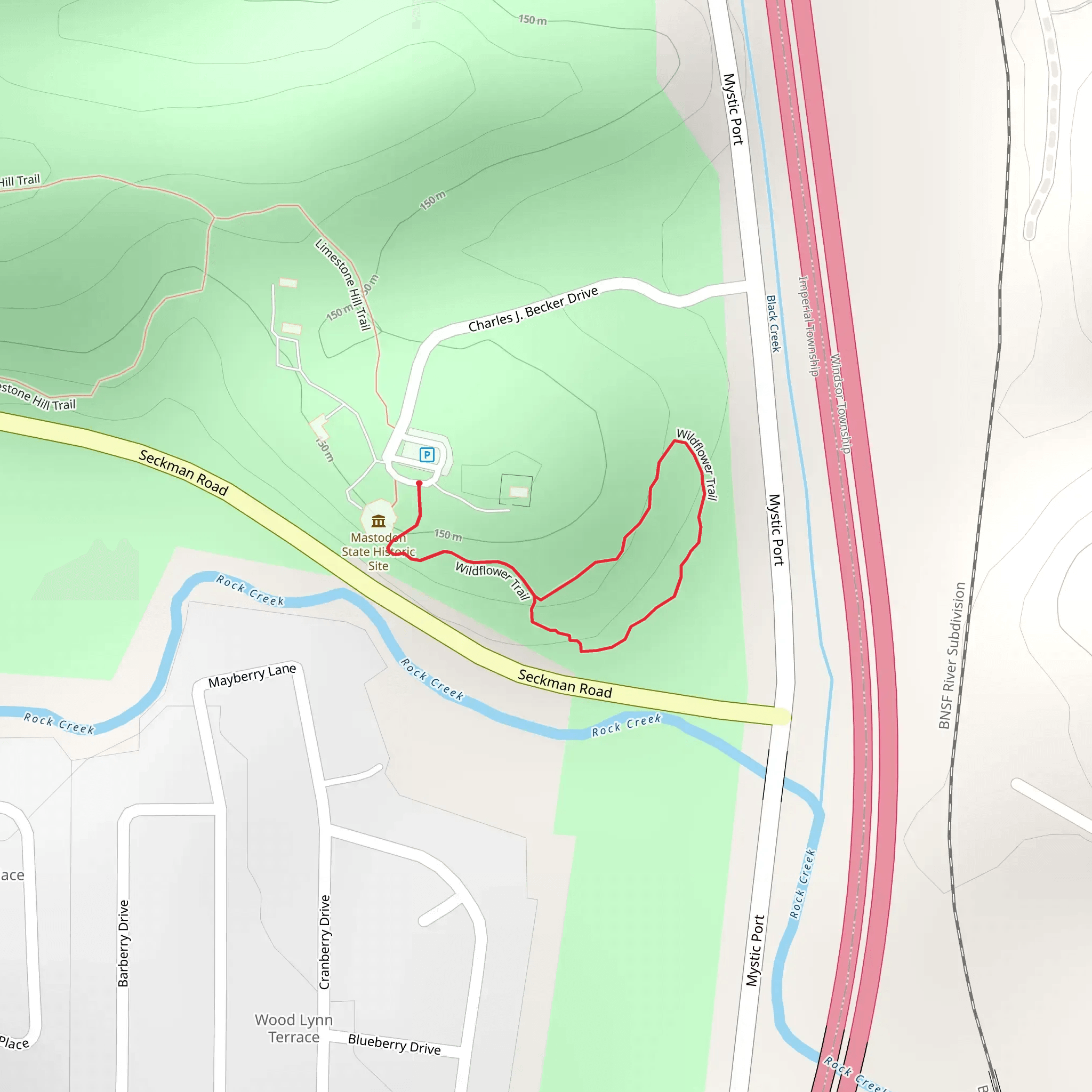 Wildflower Loop Trail mobile static map