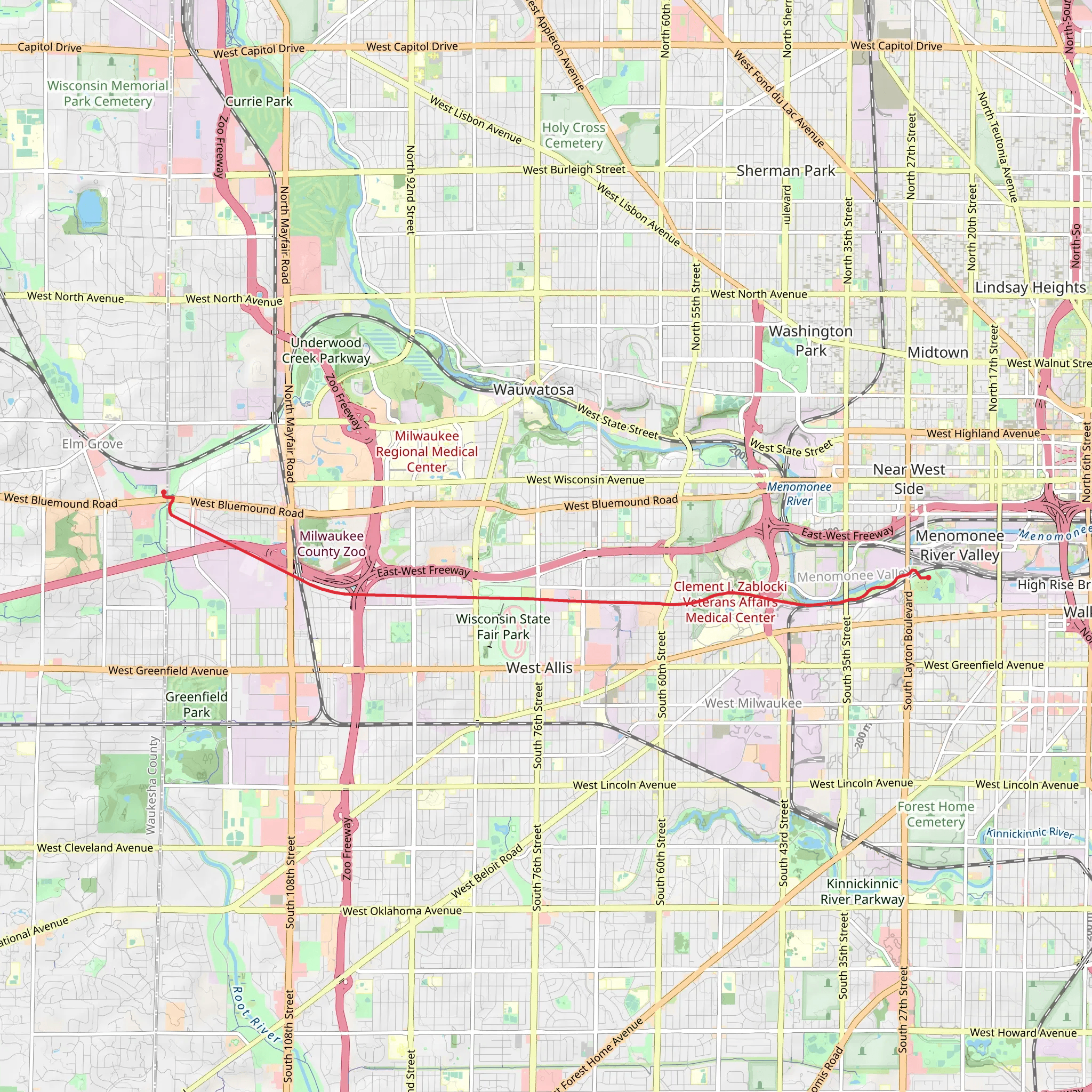Hank Aaron State Trail mobile static map
