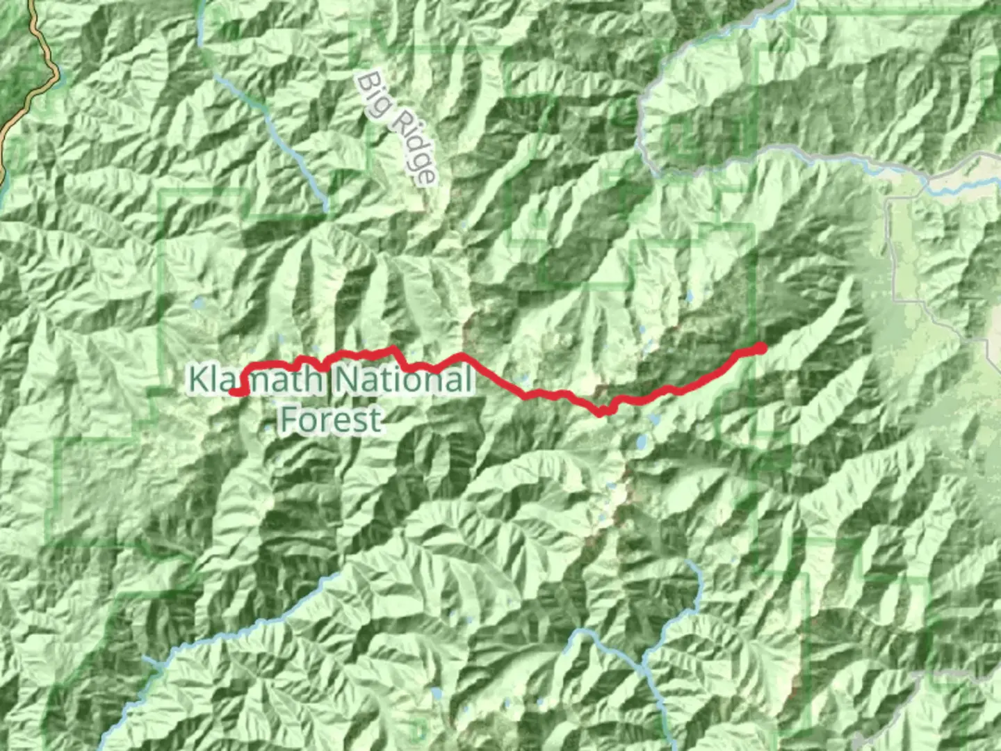 An image depicting the trail Marble Mountain, Pigeon Roost and Onemile Lake via Marble Rim Trail and its surrounding area.