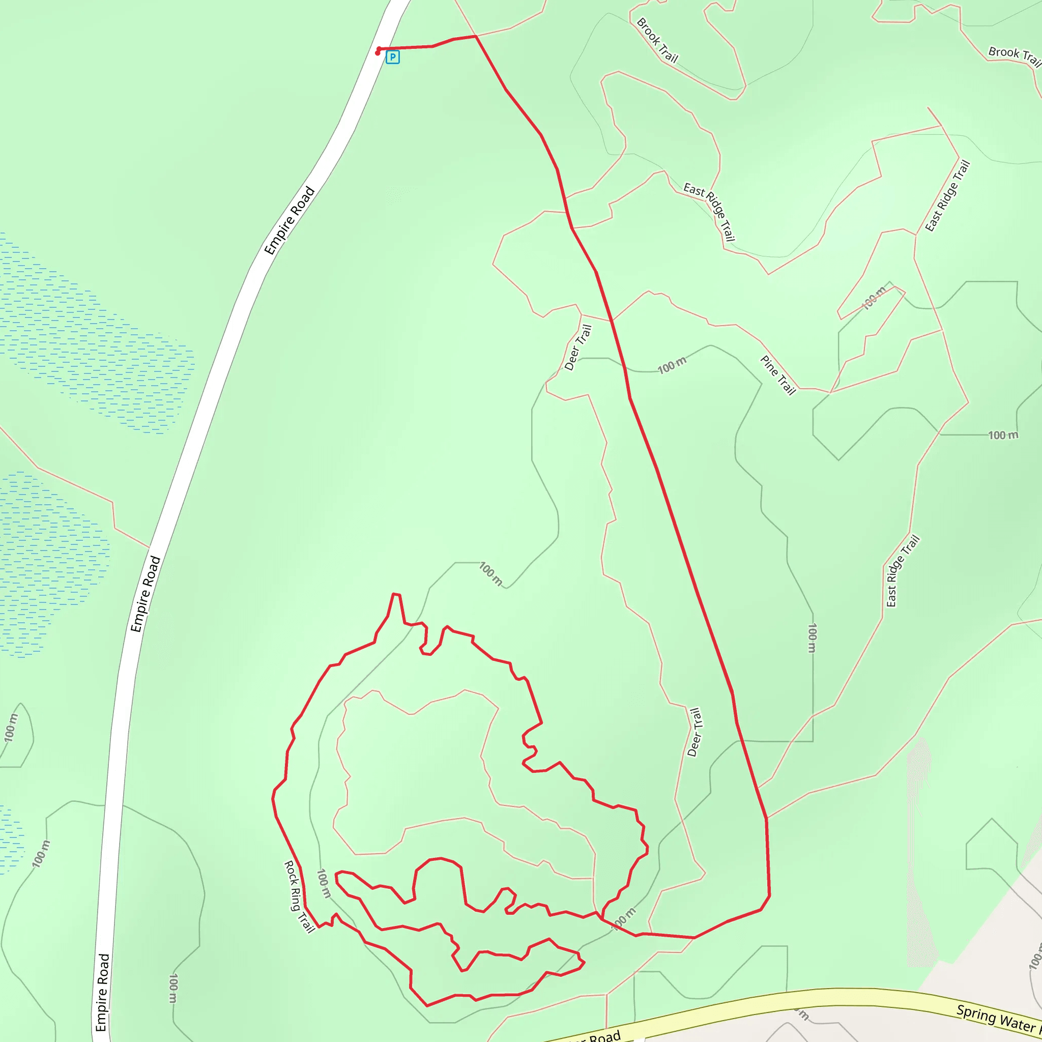Rock Ring Trail Loop mobile static map