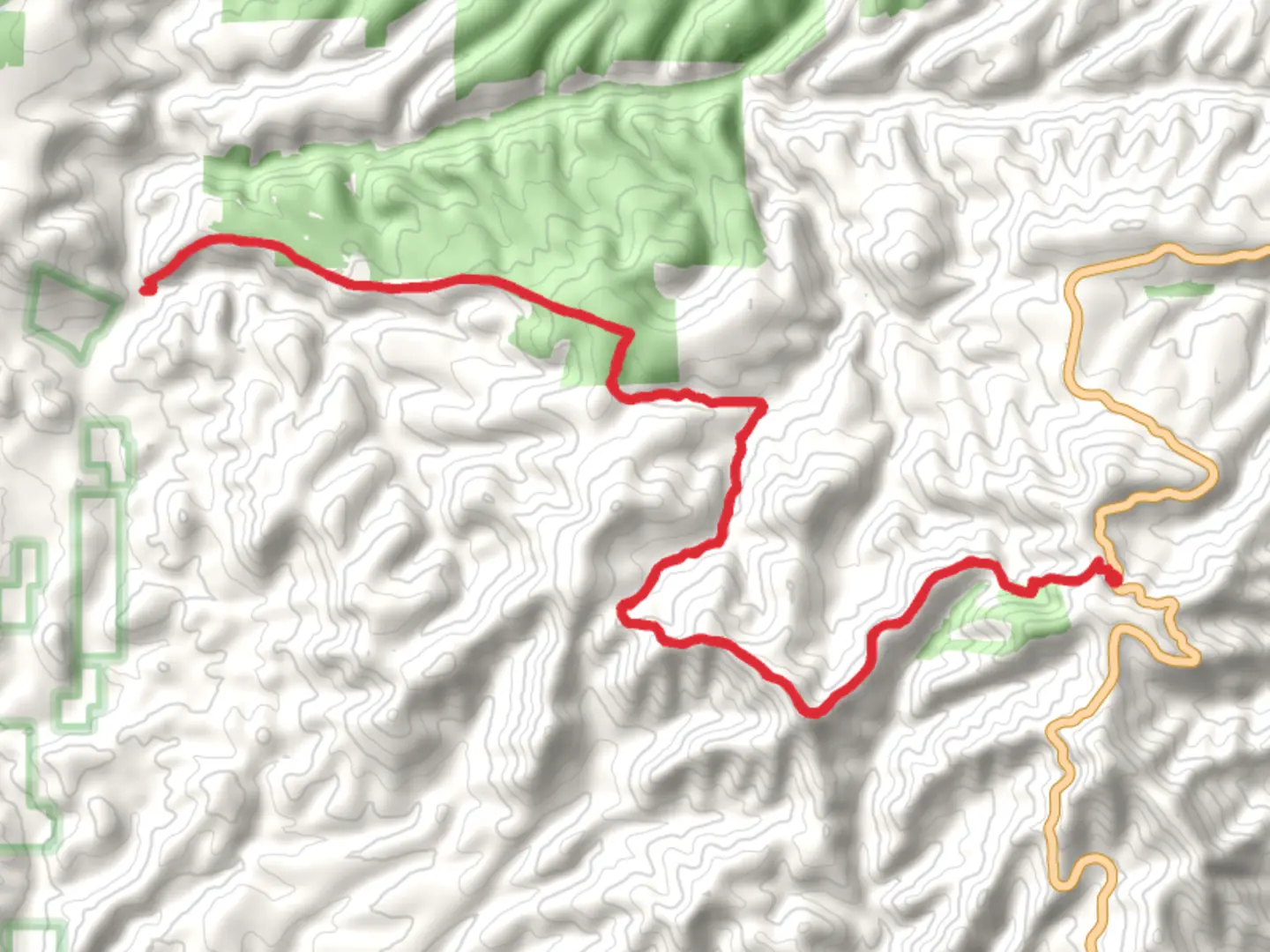 An image depicting the trail Robinson Mesa Trail and its surrounding area.