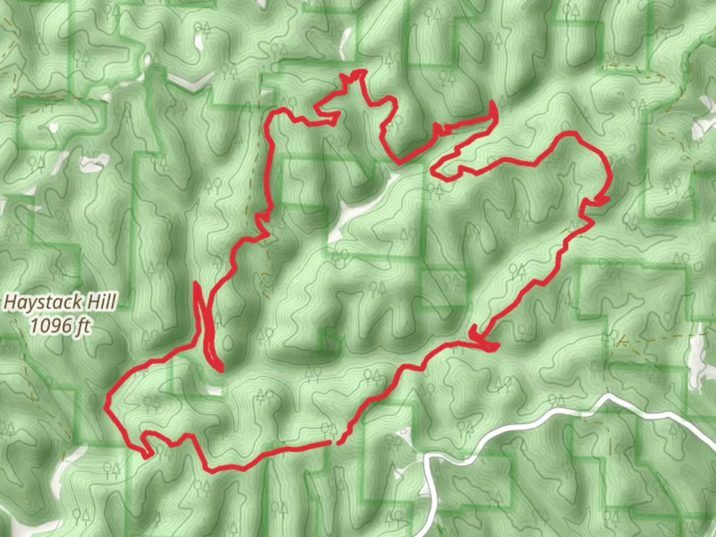 An image depicting the trail Archers Fork Loop Trail and its surrounding area.