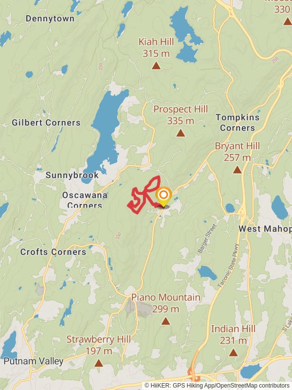 Granite Mountain from Peekskill Hollow Road mobile static map