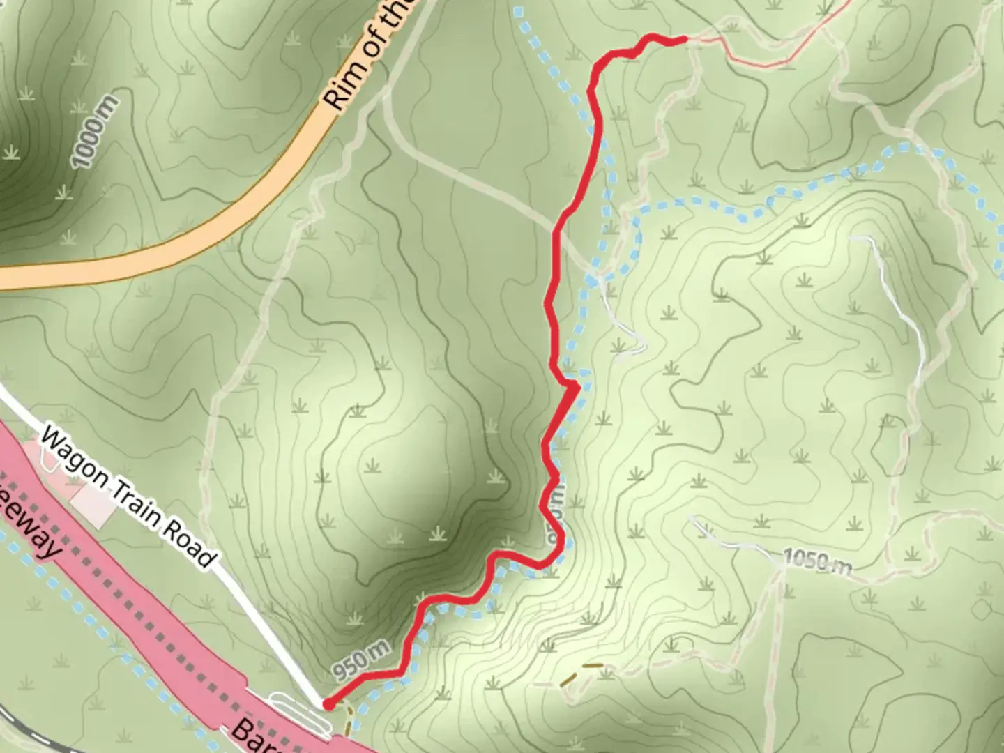 An image depicting the trail Pacific Crest Trail - Crowder Canyon and its surrounding area.