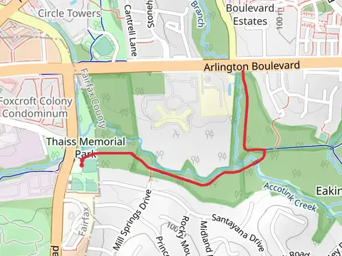 Accotink Creek and Cross County Trail