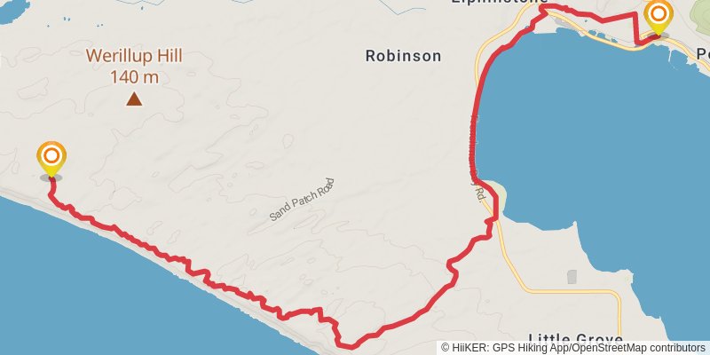 Bibbulmun Track stage 50 Map