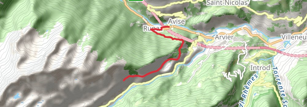 Via Alpina - Red Trail stage 98 Map