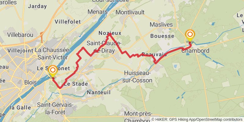 GR 3 - Vallee De La Loire stage 39 Map