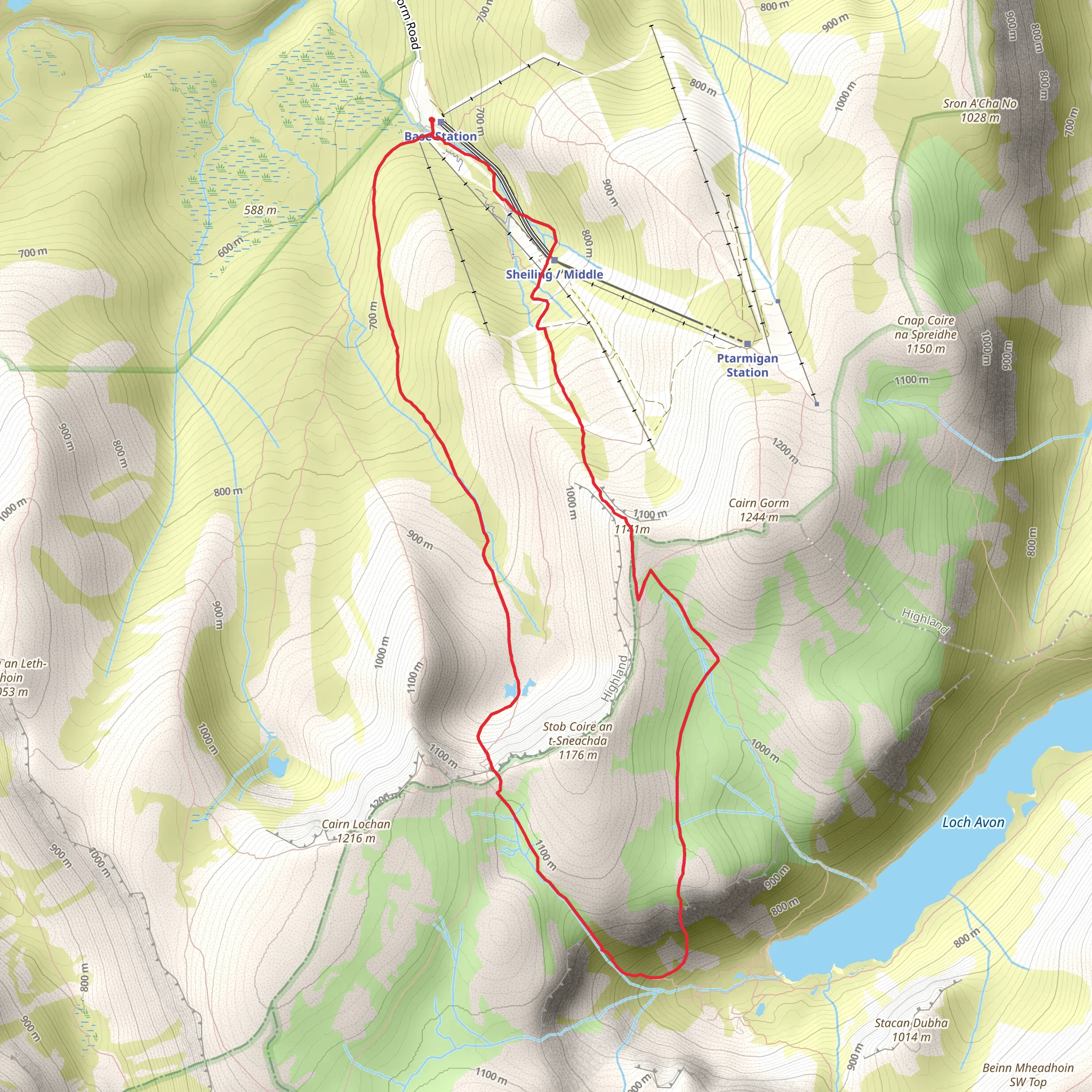 Pygmy Ridge and Afterthought Arete Loop mobile static map