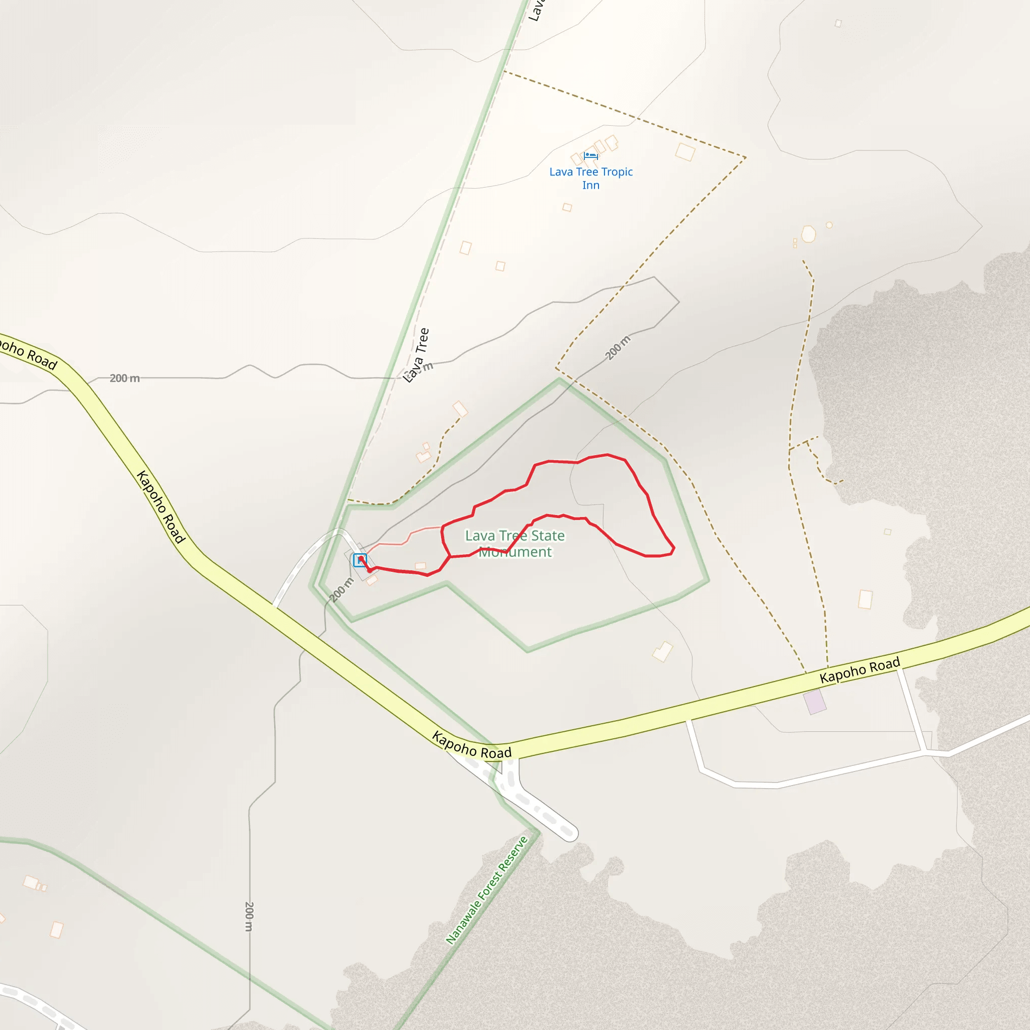 Kapoho Road Loop mobile static map