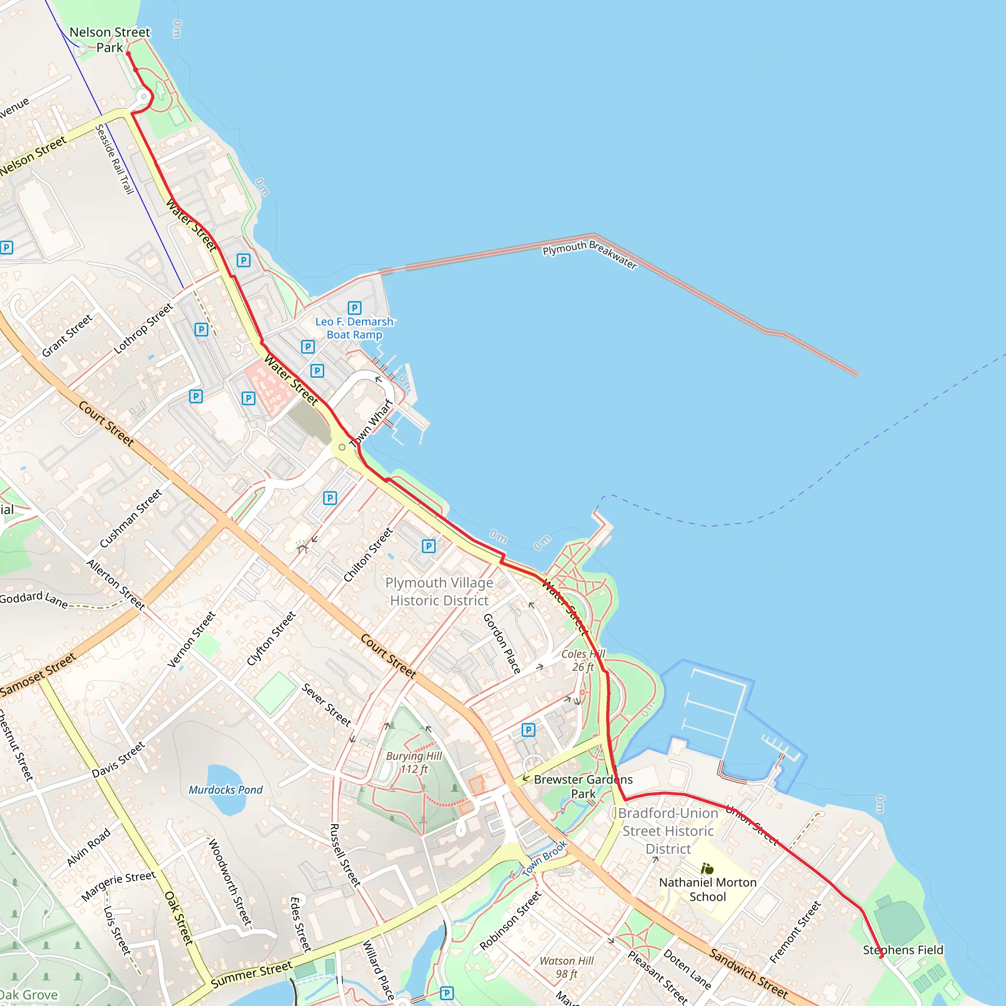 Coles Hill and Stephens Field mobile static map