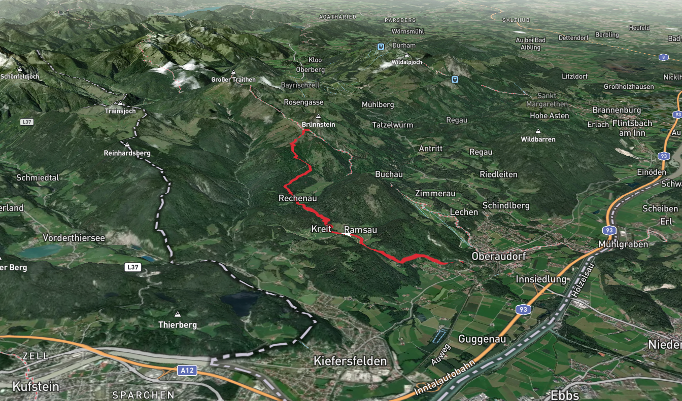 Luegstein See to Brünnsteinhaus via Kiefersfelden