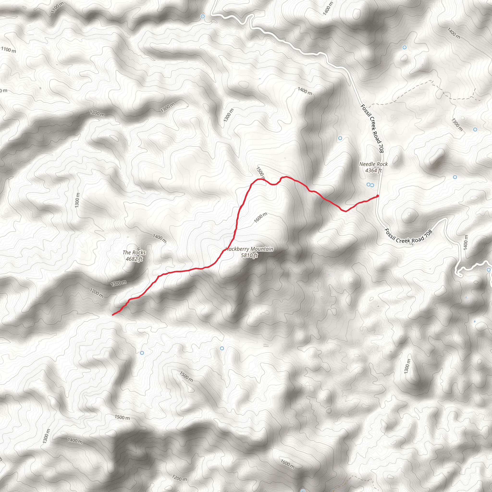Hackberry Trail mobile static map