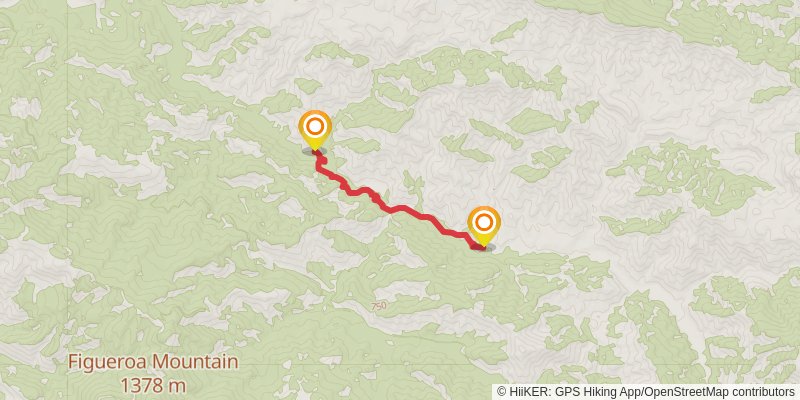 Manzana Trail via Horse Canyon Trail stage 2 Map