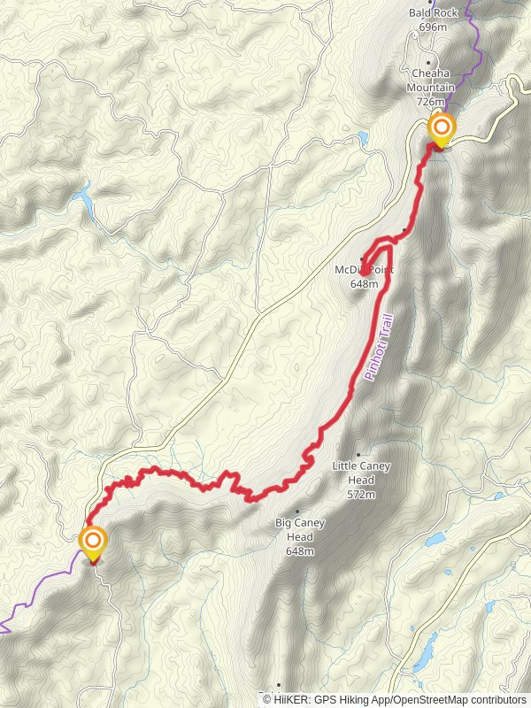 Pinhoti Trail from Adams Gap
