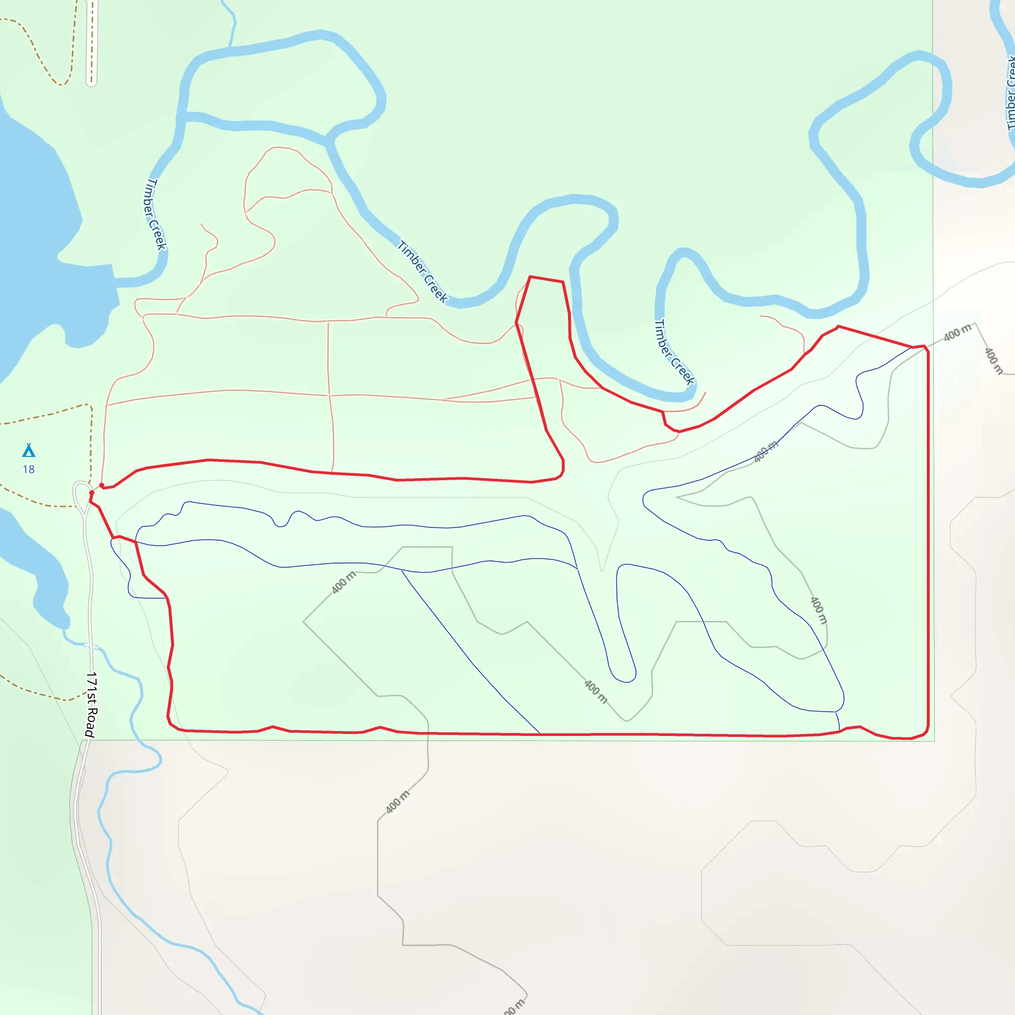 Timber Creek Loop mobile static map