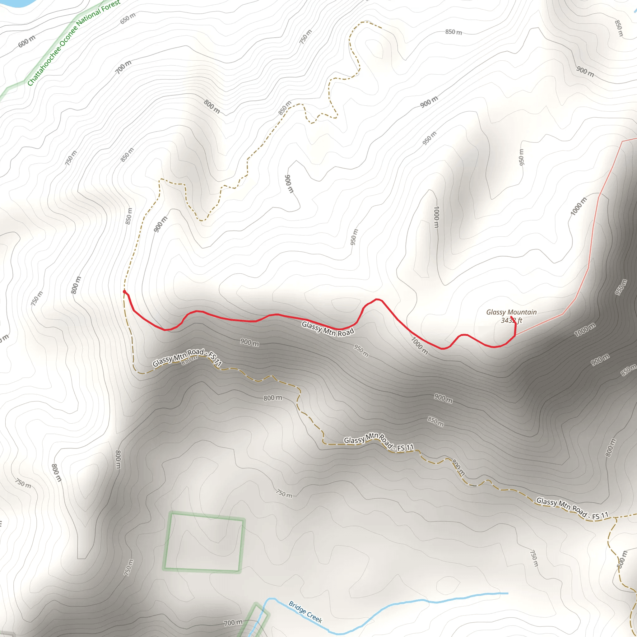 Glassy Mountain mobile static map