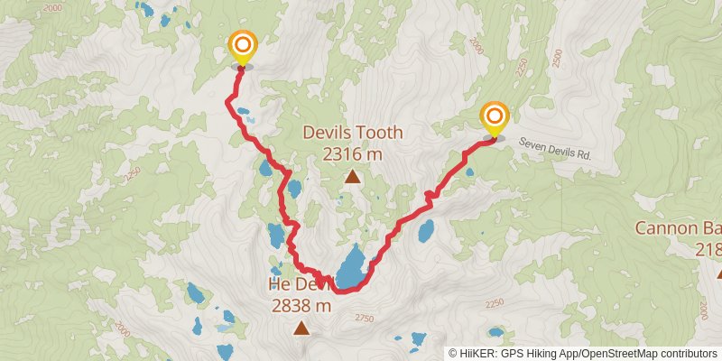 Seven Devils Loop alt 2 Map
