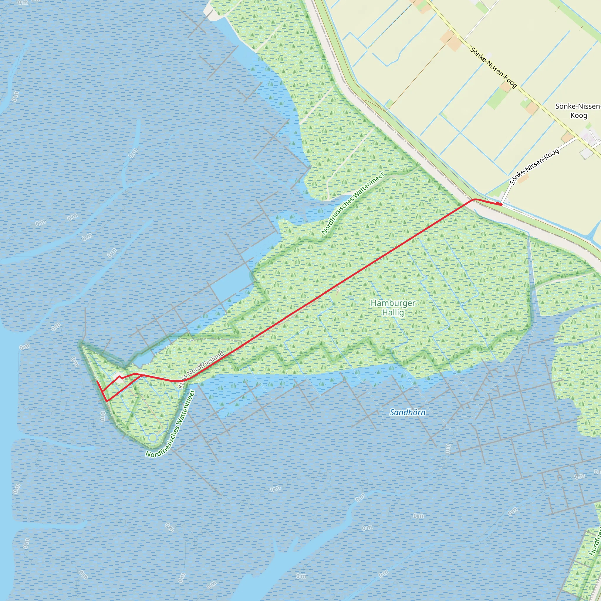 Hamburger Hallig mobile static map