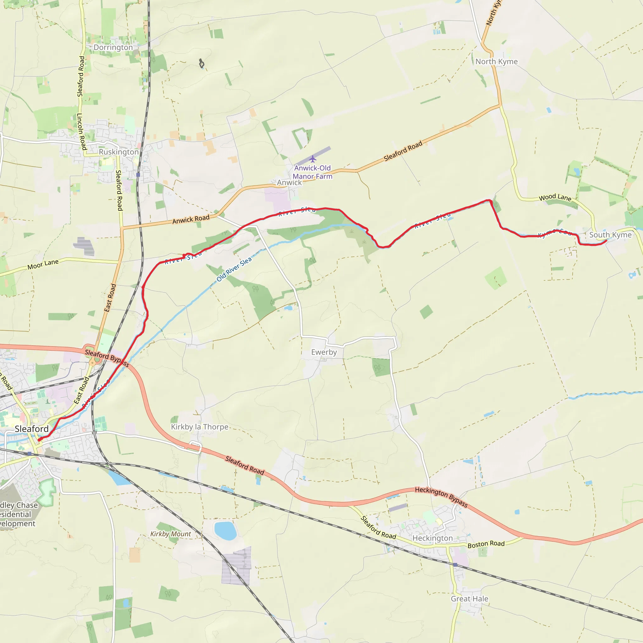 Sleaford mobile static map