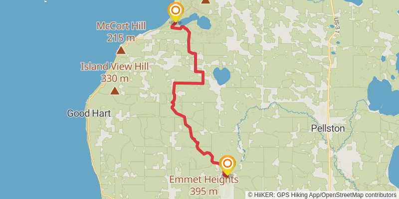 North Country Trail - Michigan Southeast stage 3 Map