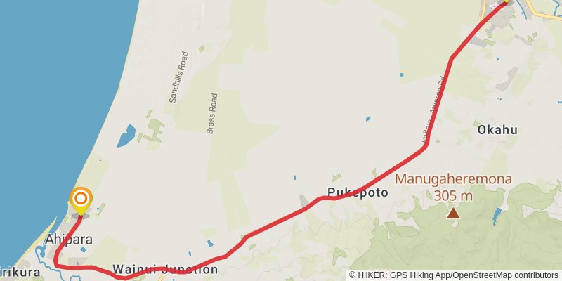 Te Araroa North Island stage 6 Map