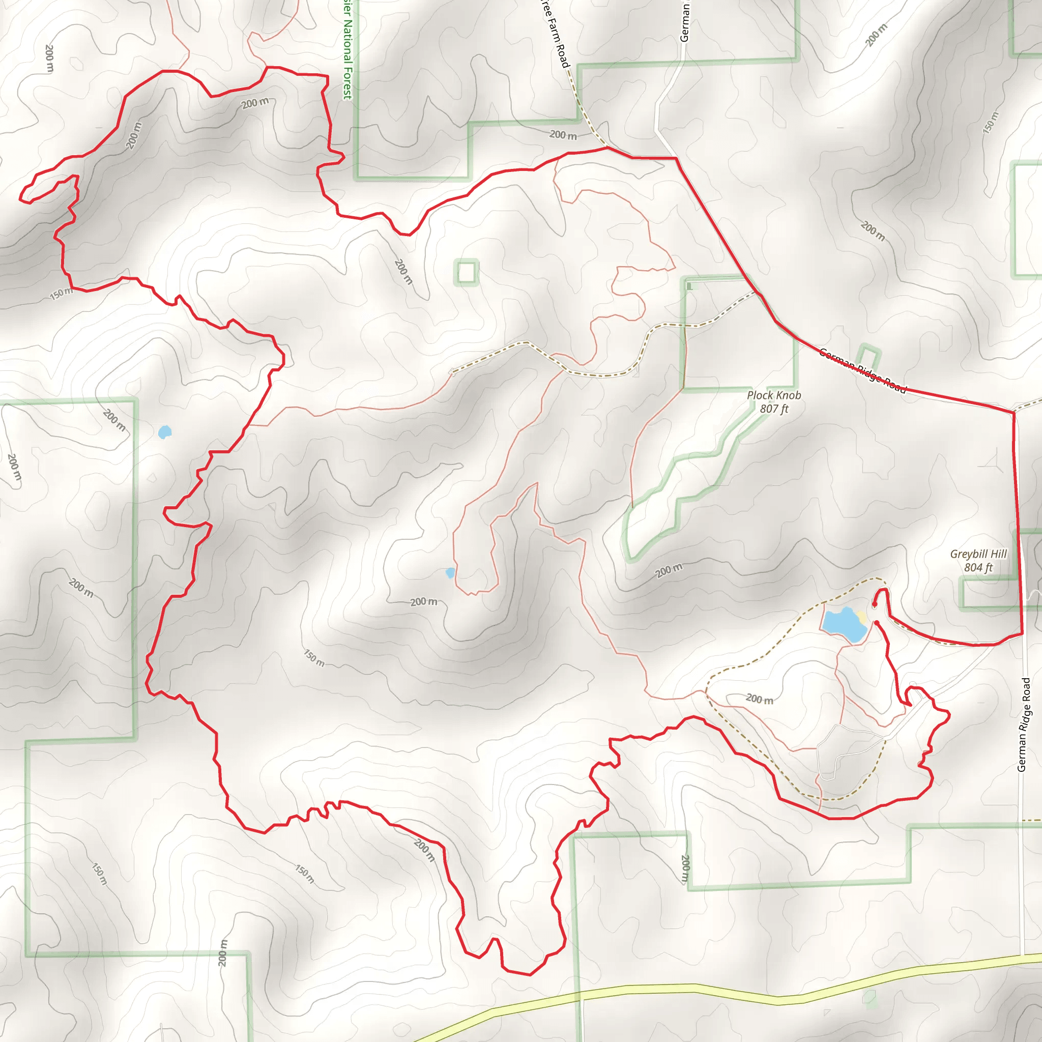 Greybill Hill Loop mobile static map