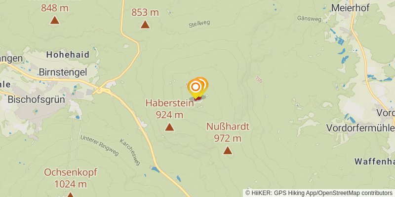 Fränkischer Gebirgsweg spur 1 Map