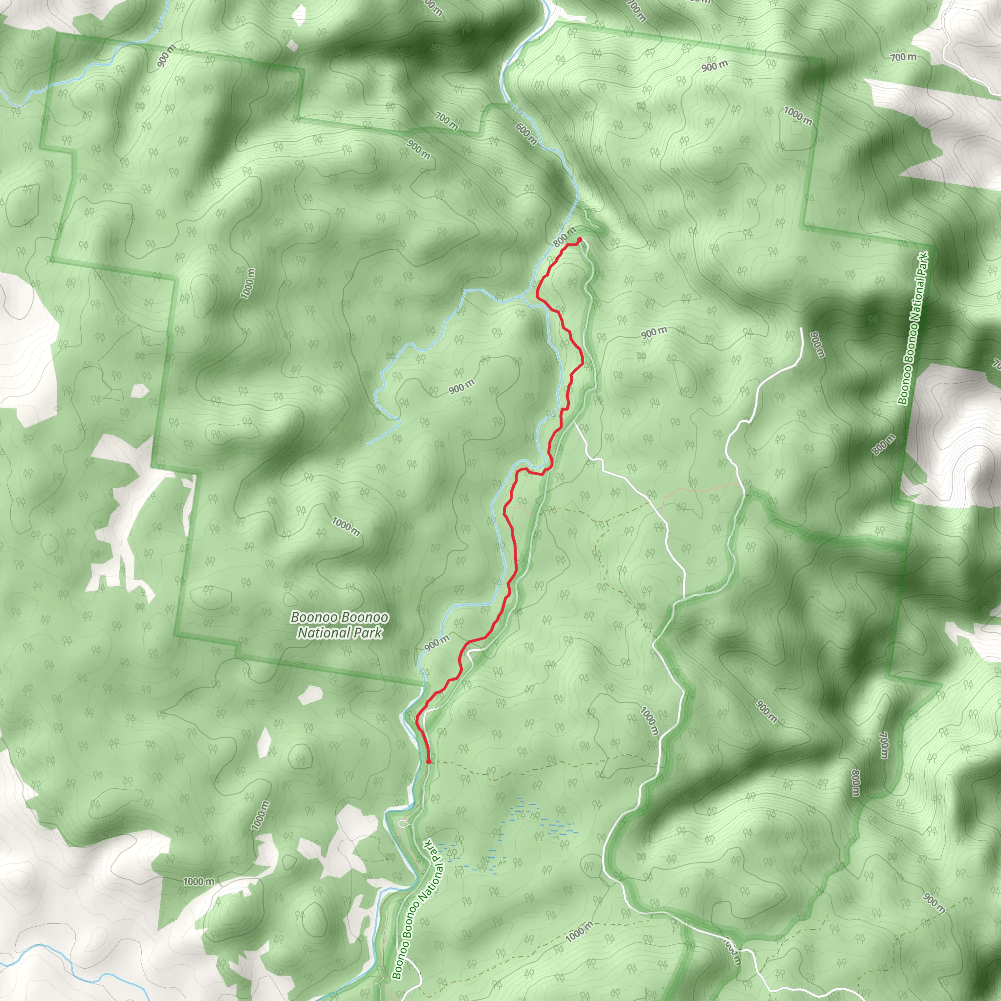 Boonoo Boonoo River Walk mobile static map