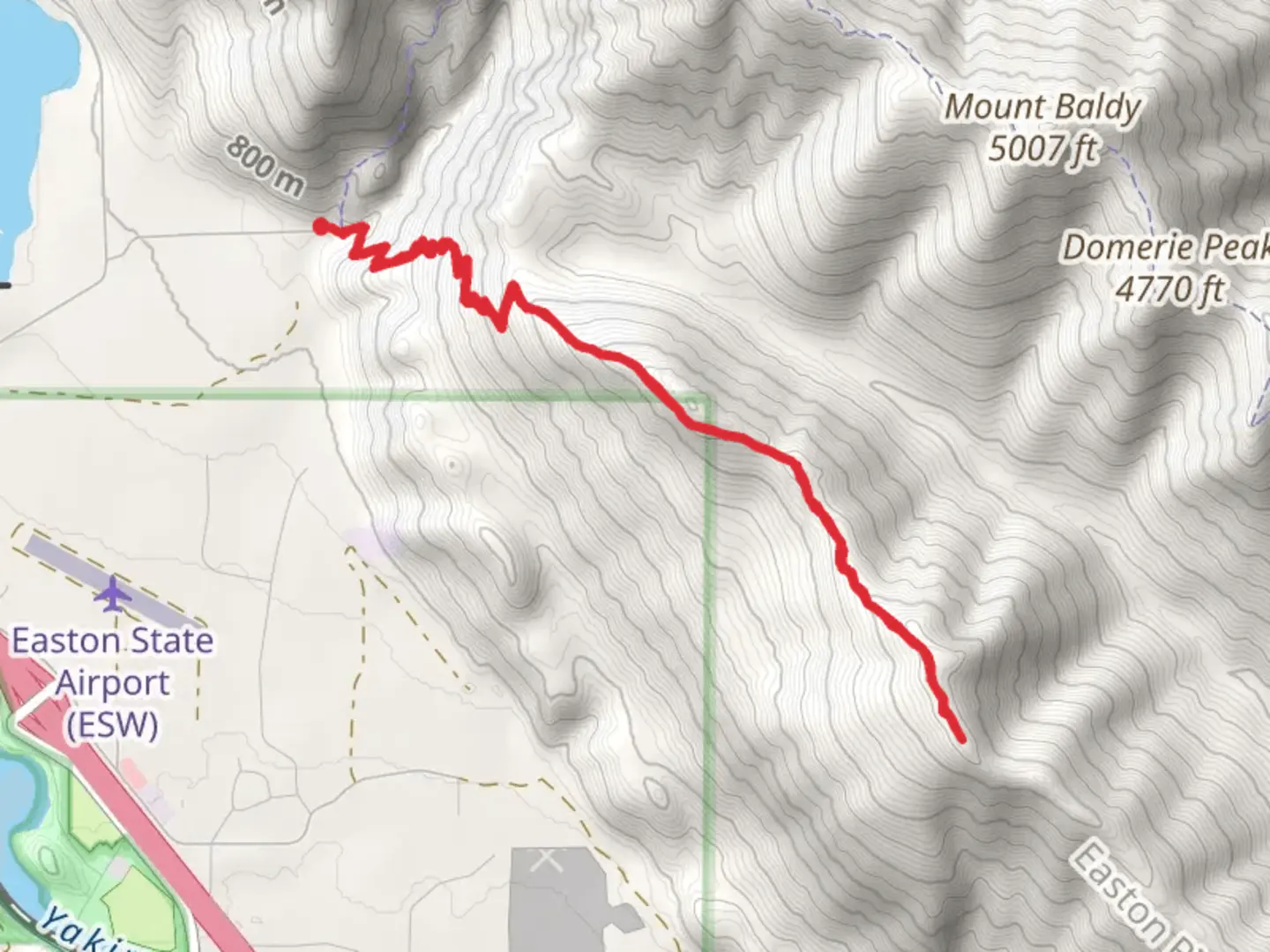 An image depicting the trail Easton Ridge Trail - Short and its surrounding area.