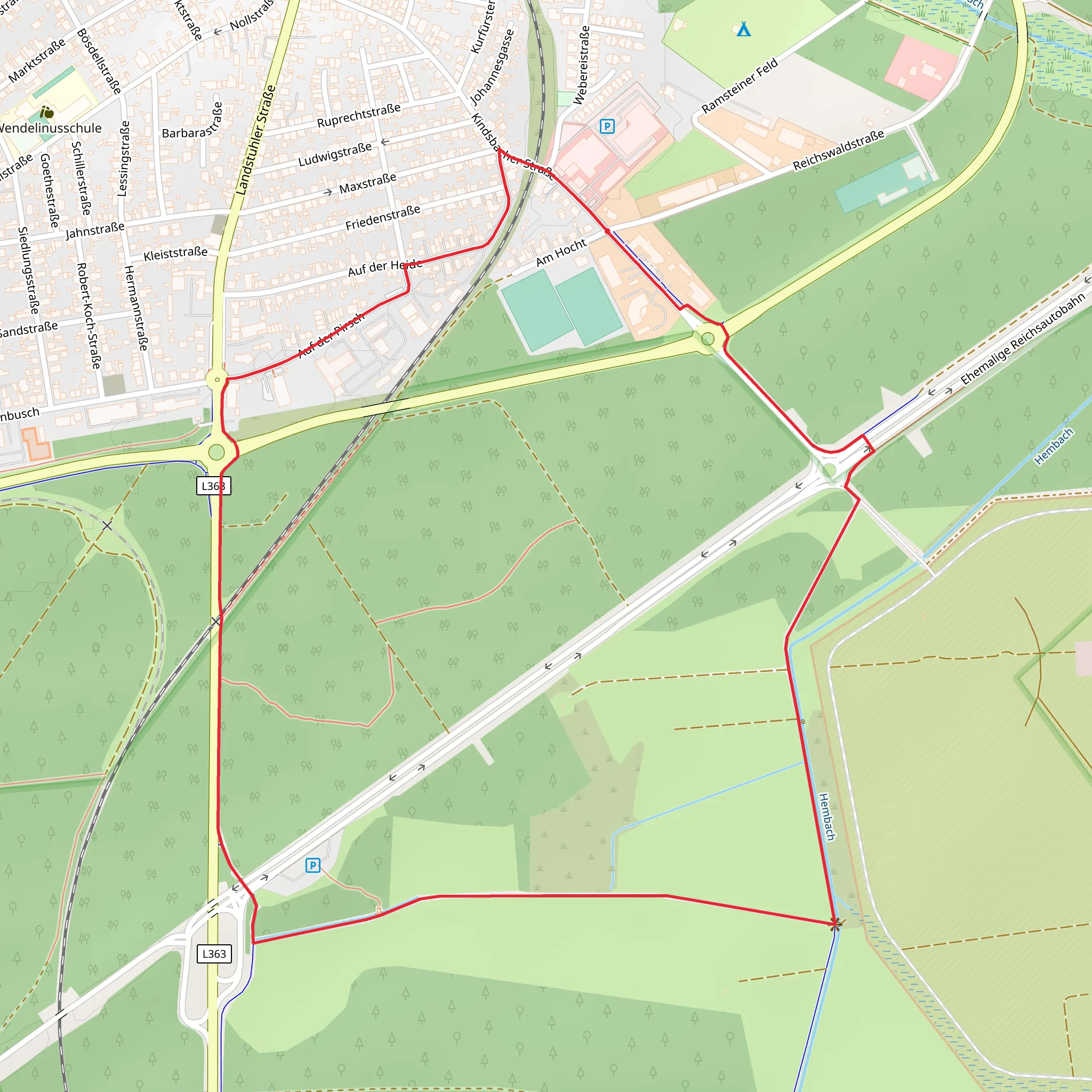 Haberschachen Loop mobile static map