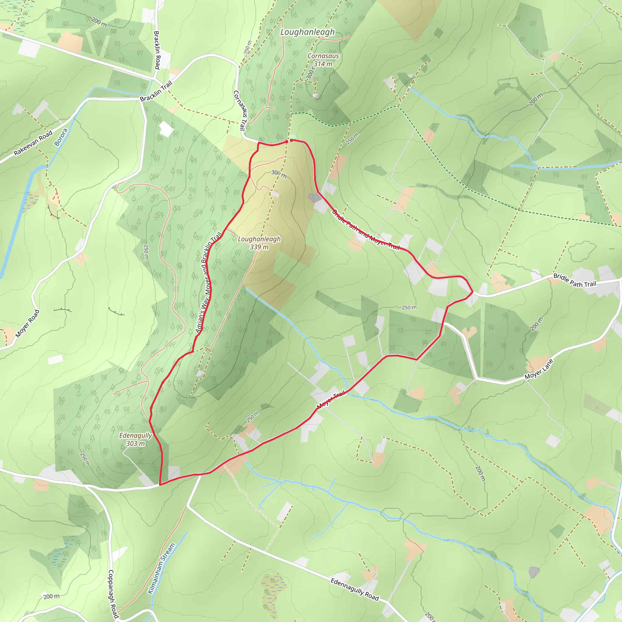 Moyar Loop Trail mobile static map